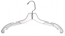 Heavyweight Clear Plastic Dress/Shirt Hangers