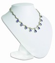 White Leather Jewelry Displays