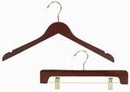 Walnut & Brass Wood Hangers