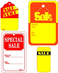 Sale Tags and Labels