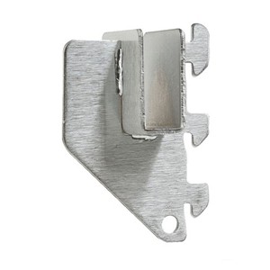 Satin Chrome Rectangular Tubing Bracket (1")