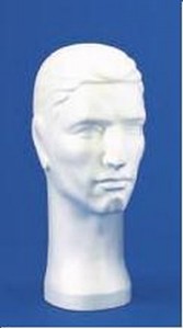 Styrofoam Male Head Form - Mannequin Forms