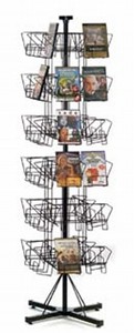 DVD Floor Spinner Rack