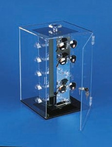Locking Rotating Eyewear Display Case