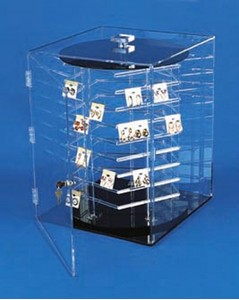 Locking Rotating Jewelry Display
