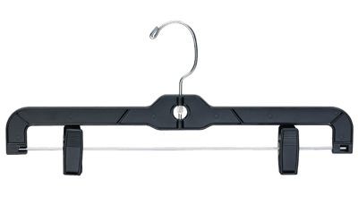 Heavyweight Black Skirt/Slack Hanger - Plastic Hangers