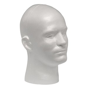 Styrofoam Male Head Form