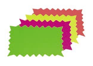 Flourescent Die Cut Assortment