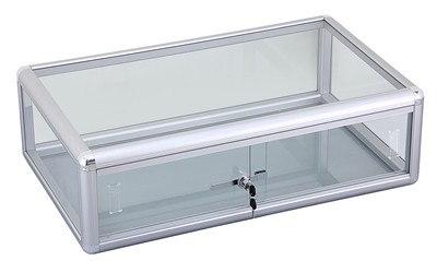 Glass Countertop Showcase with Lock