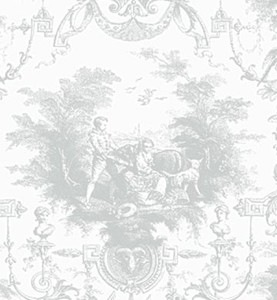 Wedding Gift wrap "Silver Toile"