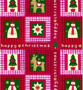 Christmas Gift wrap "Holiday Gingham"