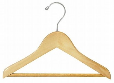 Traditional Suit Hanger w/ Bar-11" - Childrens Wood Hangers