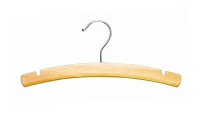 Natural 10" Top Hanger - Infant Wood Hangers