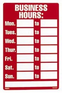 Business Hours Write-On