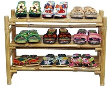 Bamboo folding Shoe Rack