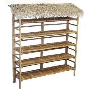 Bamboo 5 Tier Hutch Display