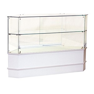 HALF VISION CORNER SHOWCASE WHITE