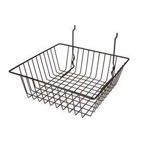 Universal Slatwall/Gridwall Basket 12"