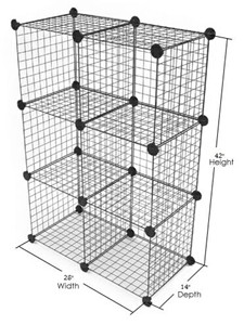 2 x 3 Mini Grid Cube Unit