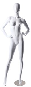 White Glossy Finish Female Mannequin