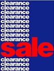 Sign &quot;Clearance&quot;