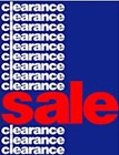 Sign "Clearance"