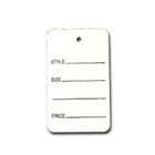 Sale Tag White Non-Perf (Standard)