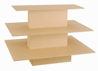 Rectangular 3-Tier Table Maple