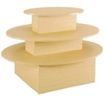 Three Tier Oval Table Maple
