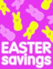 Sign &quot;Easter Savings&quot;