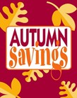 Sign "Autumn Savings"