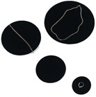 Round Black Velvet Pads