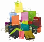 Tinted Kraft Paper Shoppers