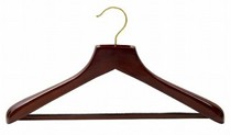 Contoured Suit Hanger w/ Non-Slip Bar