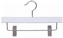 White 10" Children's Skirt/Pant Hanger