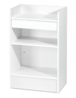 Economy White Recessed Register Stand