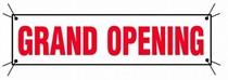Banner "Grand Opening"