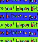 Celebration Giftwrap "Happy B-Day To You"