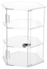 18" LOCKING COUNTER TOP SHOWCASE 2 SHELVES
