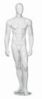 White Gloss Male Mannequin w/Arms Straight