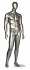 Metallic Silver Male Mannequin