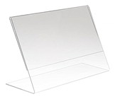 Acrylic Slantback Signholder 7"H x 11"W