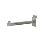 Faceout Square Tube 12" For Slatwall Chrome