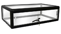 Black Glass Countertop Showcase