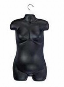 Injection Molded Maternity Form Black - Mannequin Forms