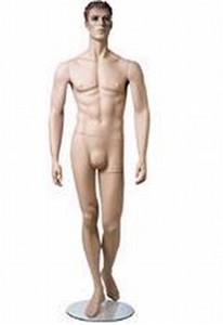 Julian / With One Leg Back  - Male Mannequins with Molded Hair
