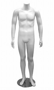 Headless Male (Arms Straight)  - Abstract Male Mannequins