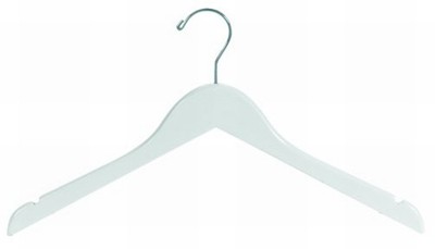 White top/Dress Hanger - Black & White Wood Hangers