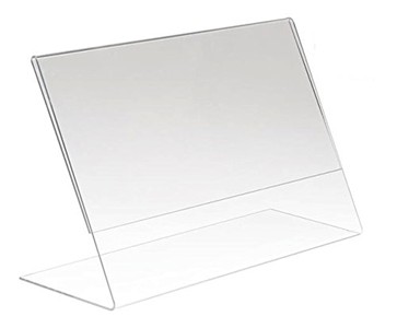 Acrylic Slantback Sign Frames 7" x 11"