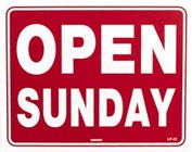 Open Sunday Sign